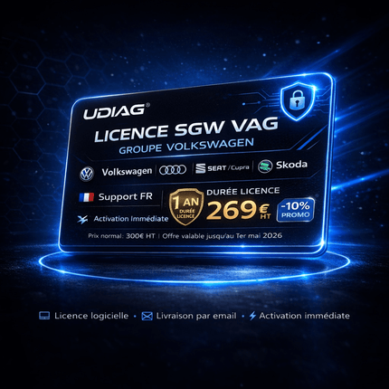 UDIAG SGW VAG | Ročná licencia pre Volkswagen • Audi • SEAT • Škoda • Cupra